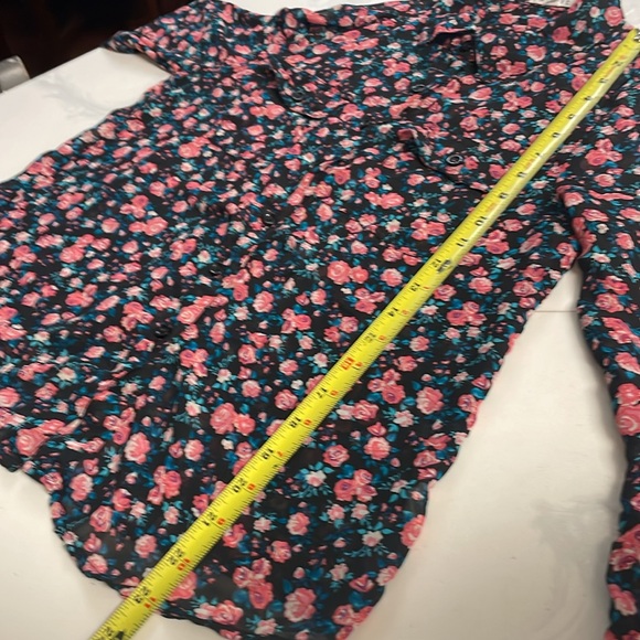 Active Floral Print Blouse Perfect Shirt - Picture 10 of 13